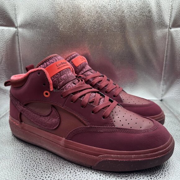 Size - 9 Nike React Leo SB Red Mens Low Top Skateboarding Sneaker‎ FQ7639-600 - Picture 1 of 10